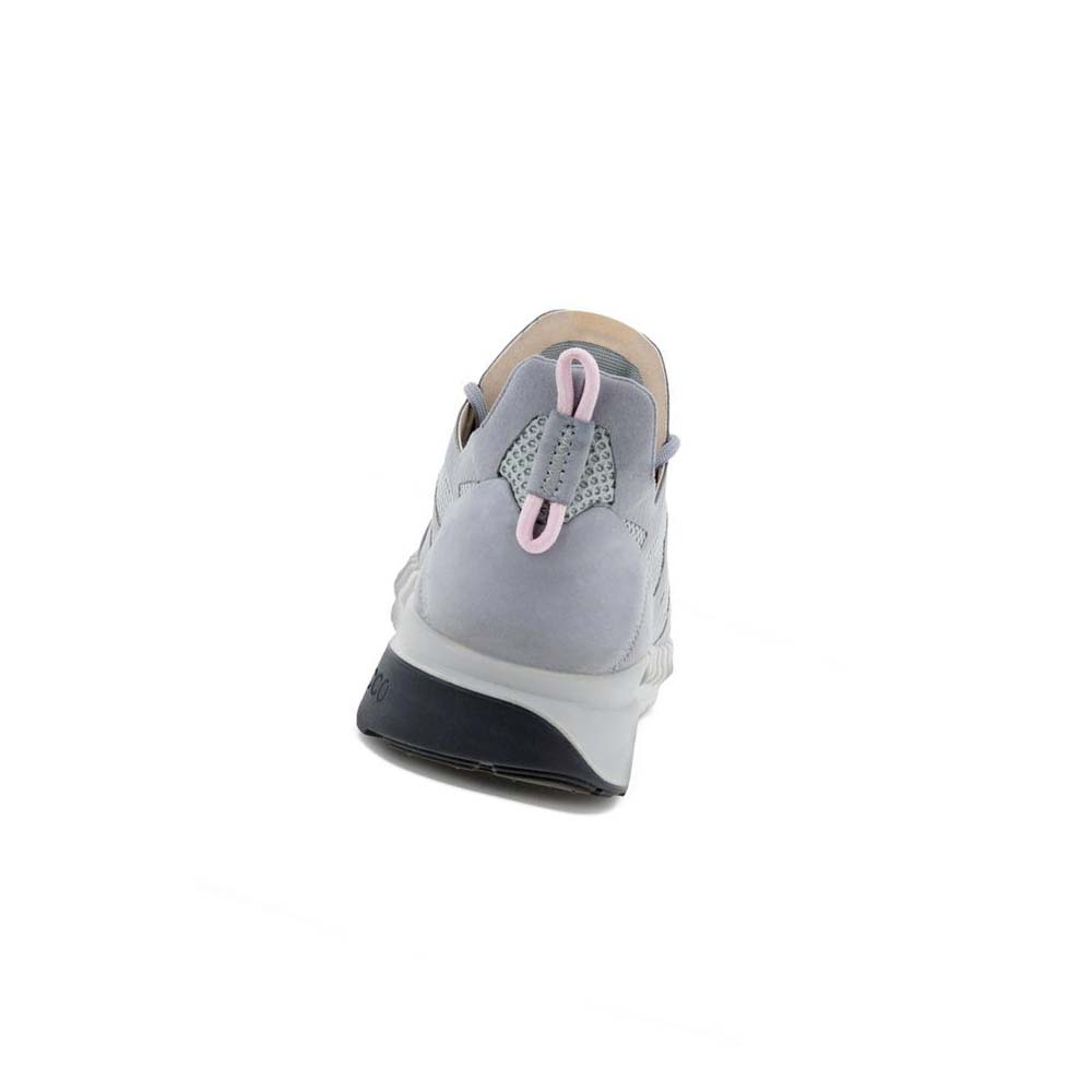 Women's Ecco Zipflex Low Tex Sneakers Silver / Grey | Canada 270EBC